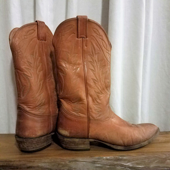 Nocona Other - Nocona Tan Leather Cowboy Western Boots
